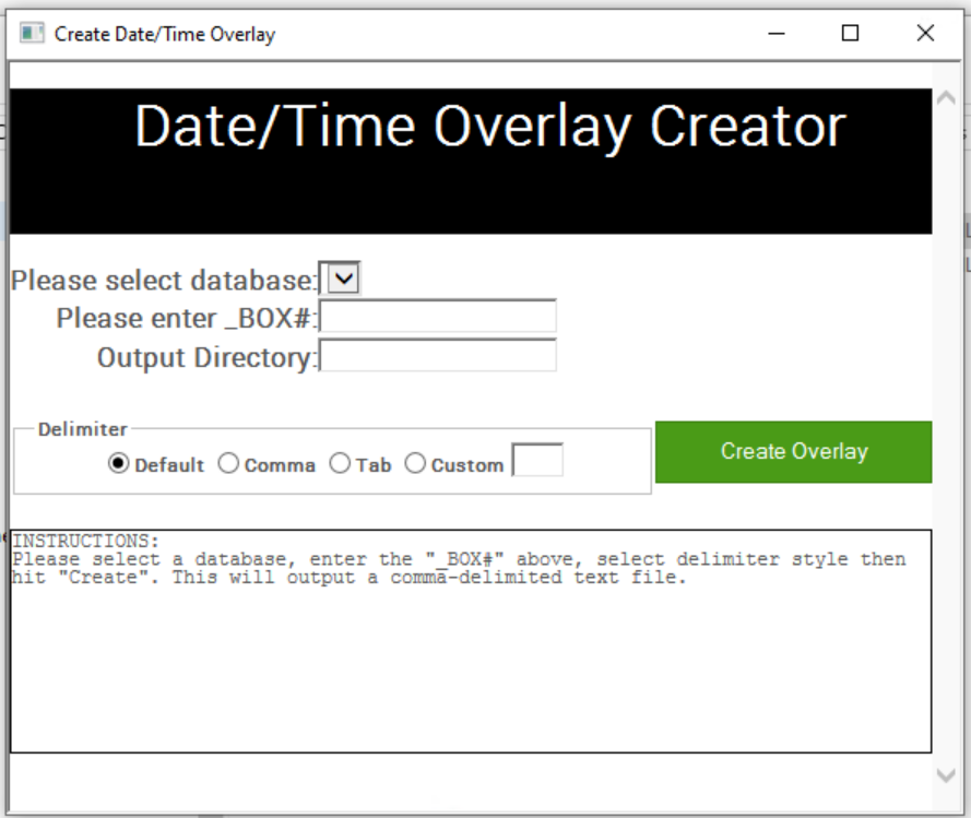Date Time Overlay