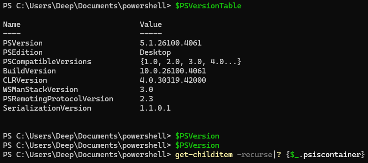 powershell command