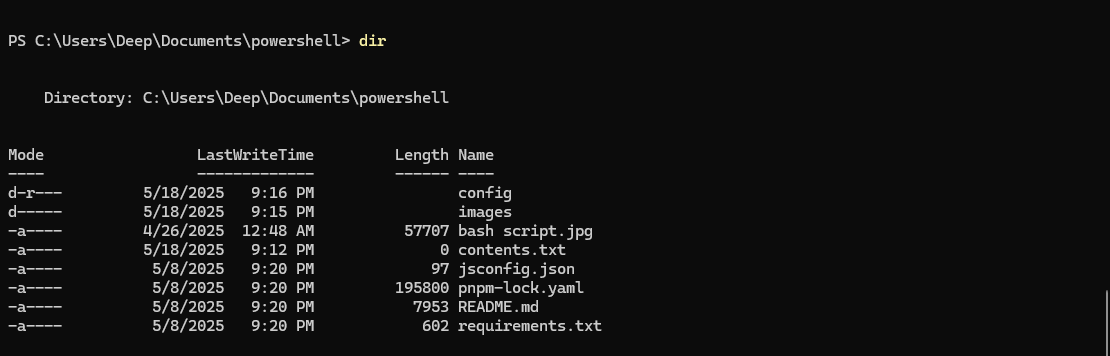 powershell command
