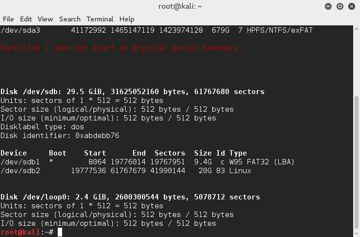 kali persistent